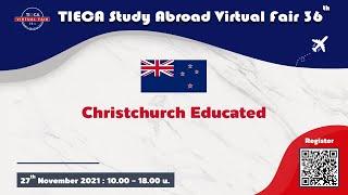 TIECA Study Abroad Virtual Fair 2021 36th : Christchurch Educated เมือง Christchurch นิวซีแลนด์