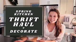 I made my kitchen look like a magazine with a THRIFT HAUL! Simple Spring decorating ideas