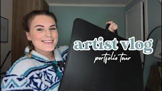 Portfolio Tour & New Vlogging Camera | Artist Studio Vlog