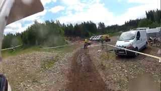 Enduro Smålandscupen. Dagens enda vurpa.