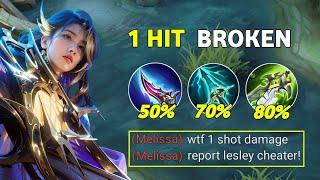 NEW META LESLEY BEST 1 HIT BUILD 2024! (recommended build) - MLBB