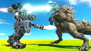 GODZILLA Fights a GIANT Robot - Animal Revolt Battle Simulator