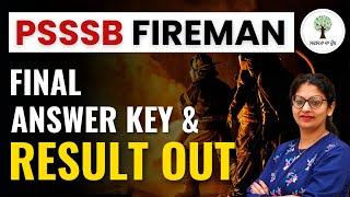 PSSSB Fireman | Final Answer Key and Result Out | Success Tree Punjab