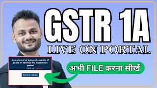  Live GSTR 1A Filing | New GST Return ft @skillvivekawasthi