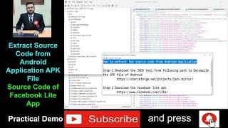 Extract the source code from Facebook Lite Android Application - Decompile Dalvik bytecode to java