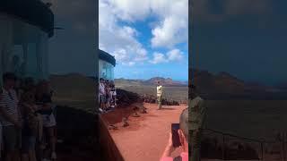 Lanzarote Volcano water demo geothermal #lanzarote #lava #playablanca #timanfaya  #volcano