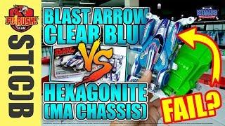 【ミニ四駆】 Tamiya STB Blast Arrow VS Hexagonite (MA Chassis) - TEST RUN (Stock Setup / Class)