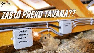 Nova elektricna instalacija preko TAVANA!!! 1 Deo