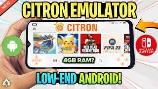  TESTING CITRON EMULATOR ON *LOW-END* ANDROID DEVICE! | BEST NINTENDO SWITCH EMULATOR?