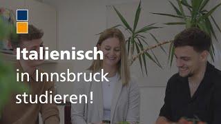 Italienisch in Innsbruck studieren!