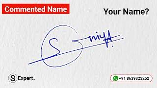  How To Do Signature Of My Name | S Signature Style Simple | How To Sign With Letter S | Design