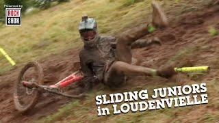 Juniors Battle a SLIPPERY Loudenvielle World Cup DH