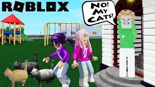 We helped Cat Lady find her lost kittens!  | Roblox