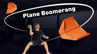 How to make a paper plane | Plane boomerang king