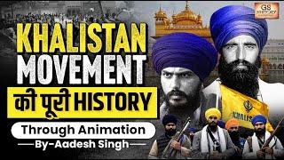 Khalistan Movement Complete History: Impact on India-Canada Relations | UPSC | GS History By Aadesh