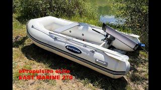 eLite ePropulsion electric outboard motor and eastmarine 270 bot erke marine