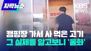 [자막뉴스] 캠핑장 가서 사 먹은 고기…그 실체를 알고보니 '울화' / KBS 2023.07.31.