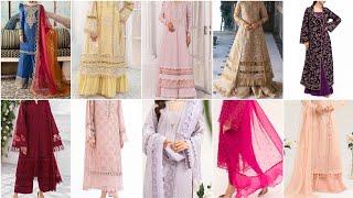 Latest Lawn Long Shirt Designs For Girls 2024 / Stylish Long Shirt Design 2024 / Summer Dress Design