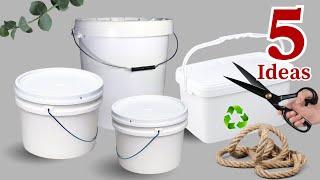 Plastic Buckets to Treasures: 5 Brilliant Ways to Reuse Plastic Buckets! DIY Ideas 