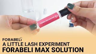 FORABELI MAX SOLUTION PERFORMANCE TEST | LASH EXPERIMENT ON 2IN1 LASH BONDER & LASH GLUE ACCELERATOR