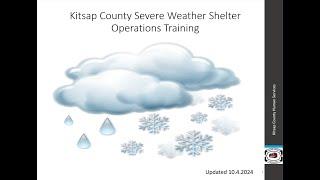 Kitsap County Severe Weather Shelter Operations Training