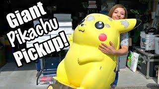 Giant Pikachu Pickup & Game Room Tour + Nintendo World Championships 1990 NES Console