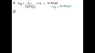 For the circuit shown in the figure below, the capacitors were each discharged before being connect…
