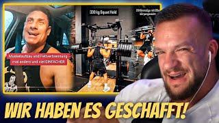 Wir haben Sascha verändert aber 330Kg Haltesquats macht der immer noch.. William Niewiara Live React