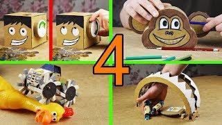 4 Amazing Things You Can Do at Home from Cardboard (mr. hotglue's family)