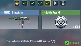 Call Of Duty Mobile Earn the Double Kill Medal 3 Times in MP Matches Task Complete