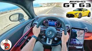 Heavier Hitting // 2024 Mercedes-AMG GT 63 Coupe Drive Review (POV)