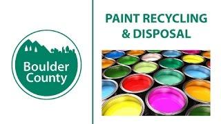 Paint Recycling & Disposal