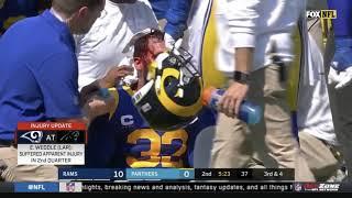 Eric Weddle Head Injury | Rams vs Panthers | NFL Week 1 2019