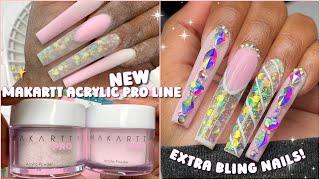 MAKARTT NEW ACRYLIC PRO LINE  + GIVEAWAY!! *honest review* | Acrylic Nail Tutorial