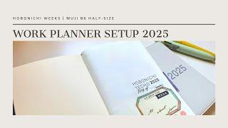 Work Planner Setup 2025 | Hobonichi Weeks | Muji Planner | paperjoyph