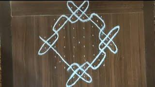 Simple sikku kolam | dots kolam | easy kolam in tamil | dhinam oru kolam sumathi