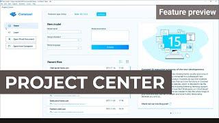 Project Center - manage your models easily