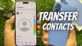 How to Transfer Contacts from Old iPhone to iPhone 16