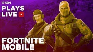 Fortnite on iOS Gameplay Livestream - IGN Plays Live