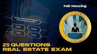 25 QUESTIONS you MUST KNOW  2022 REAL ESTATE EXAM  |New Jersey /Fair Housing