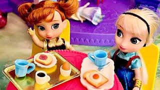 Hindi Urdu story of anna Elsa dolls barbie dolls disney princess dolls school morning routine kids