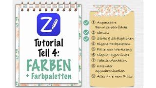 Zoomnotes Tutorial Teil 4: Farben und Farbpaletten