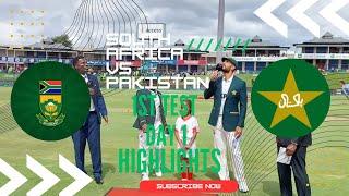 South Africa vs Pakistan 1st Test Day 1 | Full Highlights | Love Sports