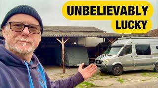 Camper Van Conversion : Realizing How Blessed My Van Life Is: Moving Into The New workshop