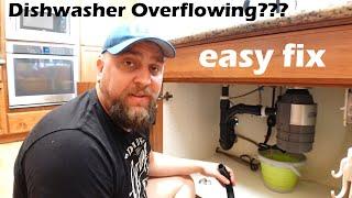 How to fix dishwasher that overflows (easy)