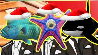 Napoleon Fish Vs Starfish Vs Orca Shark - Animal Merry Christmas Song Cover