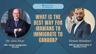 What is the best way for Iranians to immigrate to Canada?