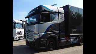 Amazing Mercedes-Benz Hydrogen truck GenH2 on the test track !