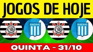 JOGOS DE HOJE | QUINTA-FEIRA 31/10/2024 | JOGOS DE HOJE AO VIVO BRASILEIRÃO 2024 | JOGO DE HOJE