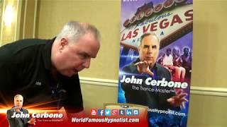 Hypnotist John Cerbone Demos his Finger Point Vacuum Speed Trance Induction in Las Vegas